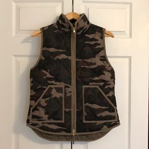 Jcrew camo vest